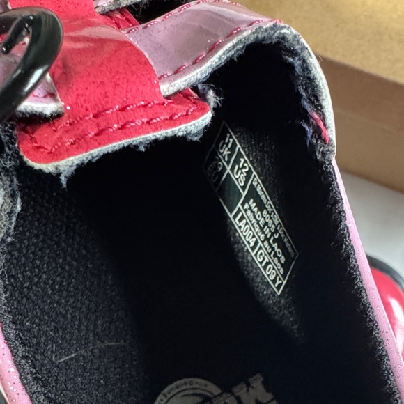 Dr. Martens Kids Dual-Tone Pink Mary Jane with sparkly sole Girls size 12 Pink - Picture 11 of 13
